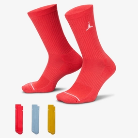 Jordan | EVERYDAY CREW SOCKS (3 PAIRS)  { MULTI-COLOR