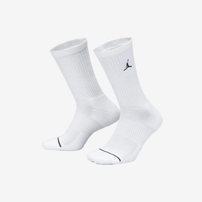 Jordan | EVERYDAY CREW SOCKS (3 PAIRS)  { WHITE/BLACK