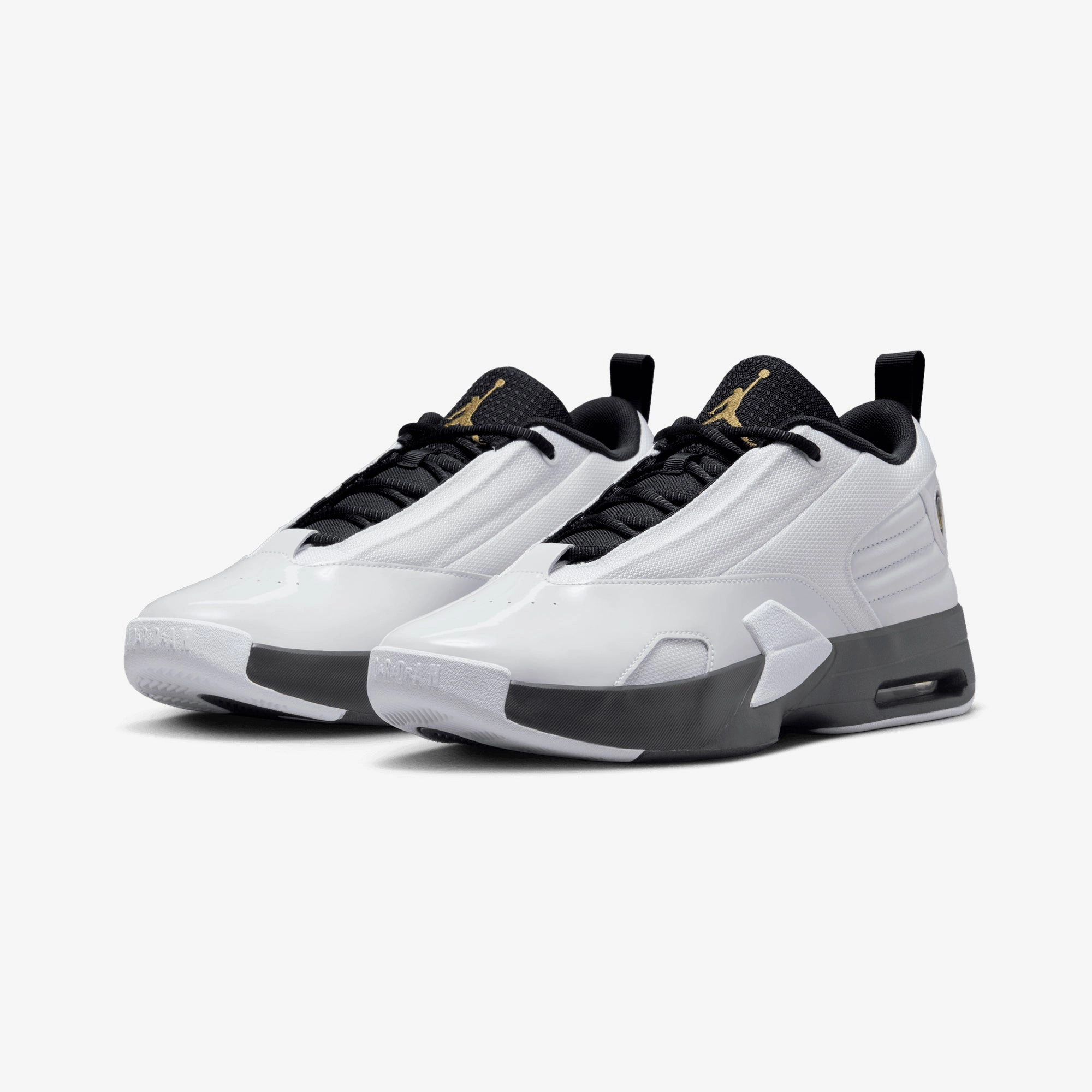 JORDAN | MAX AURA 6 { WHITE/METALLIC GOLD-BLACK