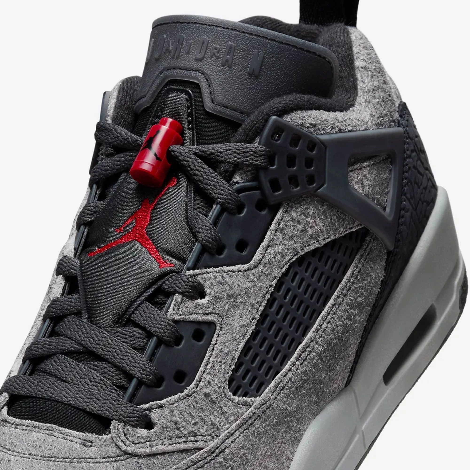 JORDAN | SPIZIKE LOW { ANTHRACITE/GYM RED-BLACK