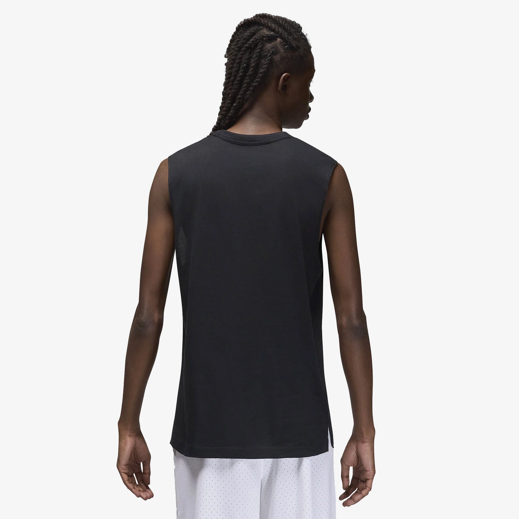 JORDAN | SPORT DRI-FIT SLEEVELESS TOP { BLACK/WHITE