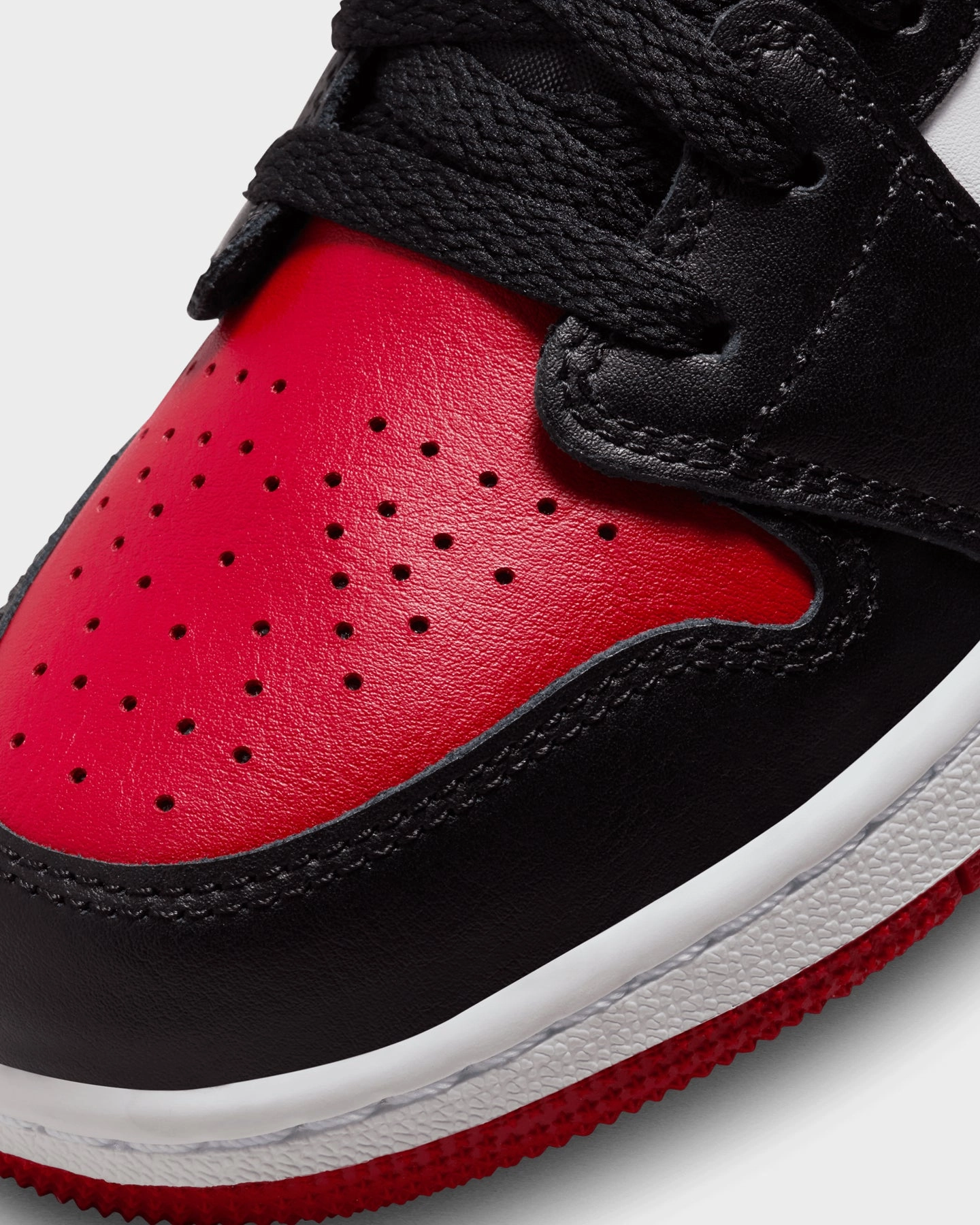 Jordan Kids' Air Jordan 1 Low BG Bred Toe White/Black