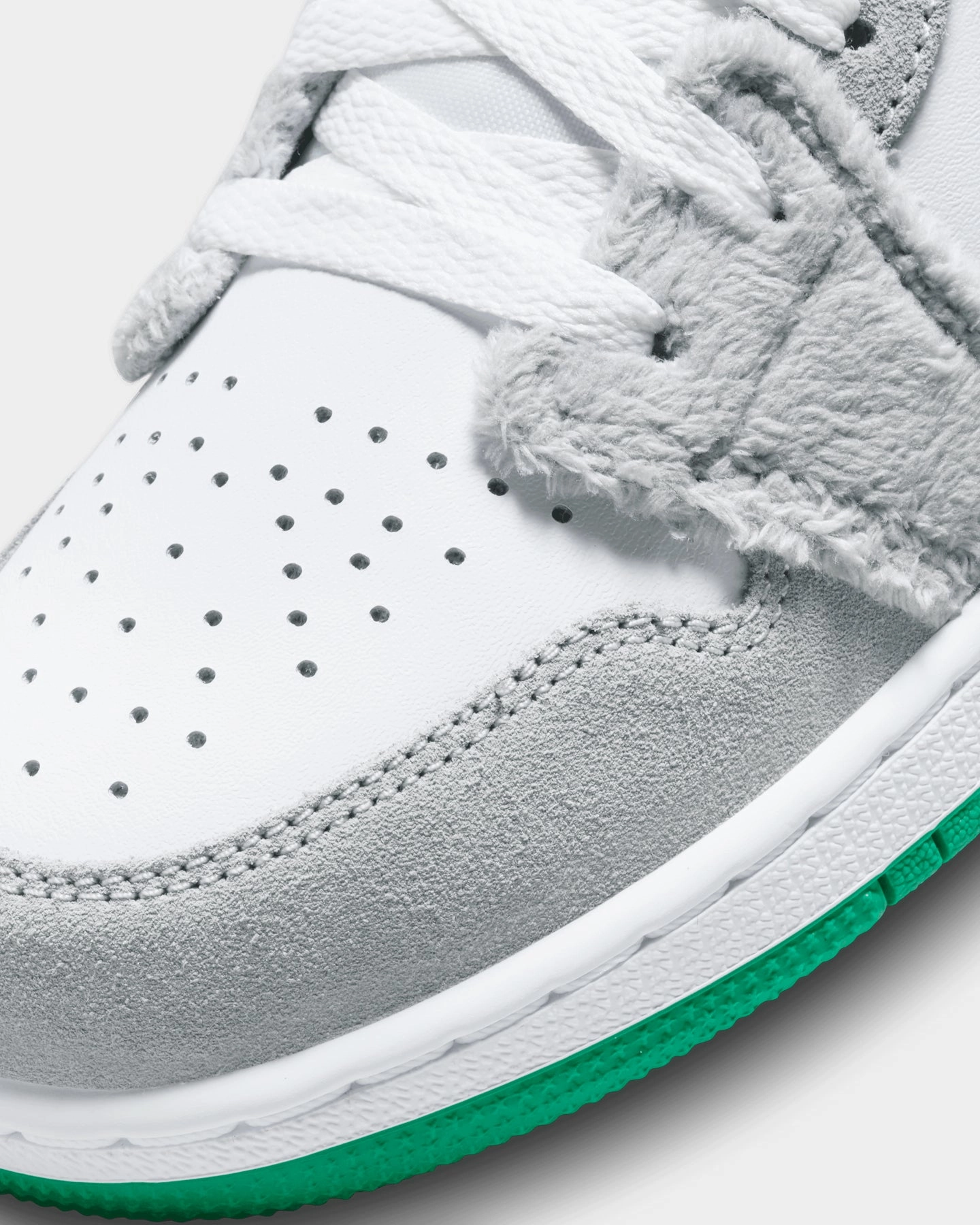 Jordan Kids' Air Jordan 1 Low SE (GS) Rabbit Light Smoke Grey/Total Orange/White/Stadium Green