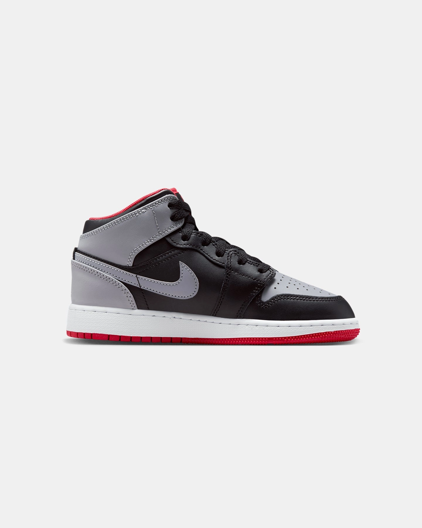 Jordan Kids' Air Jordan 1 Mid (GS) Black/Cement Grey
