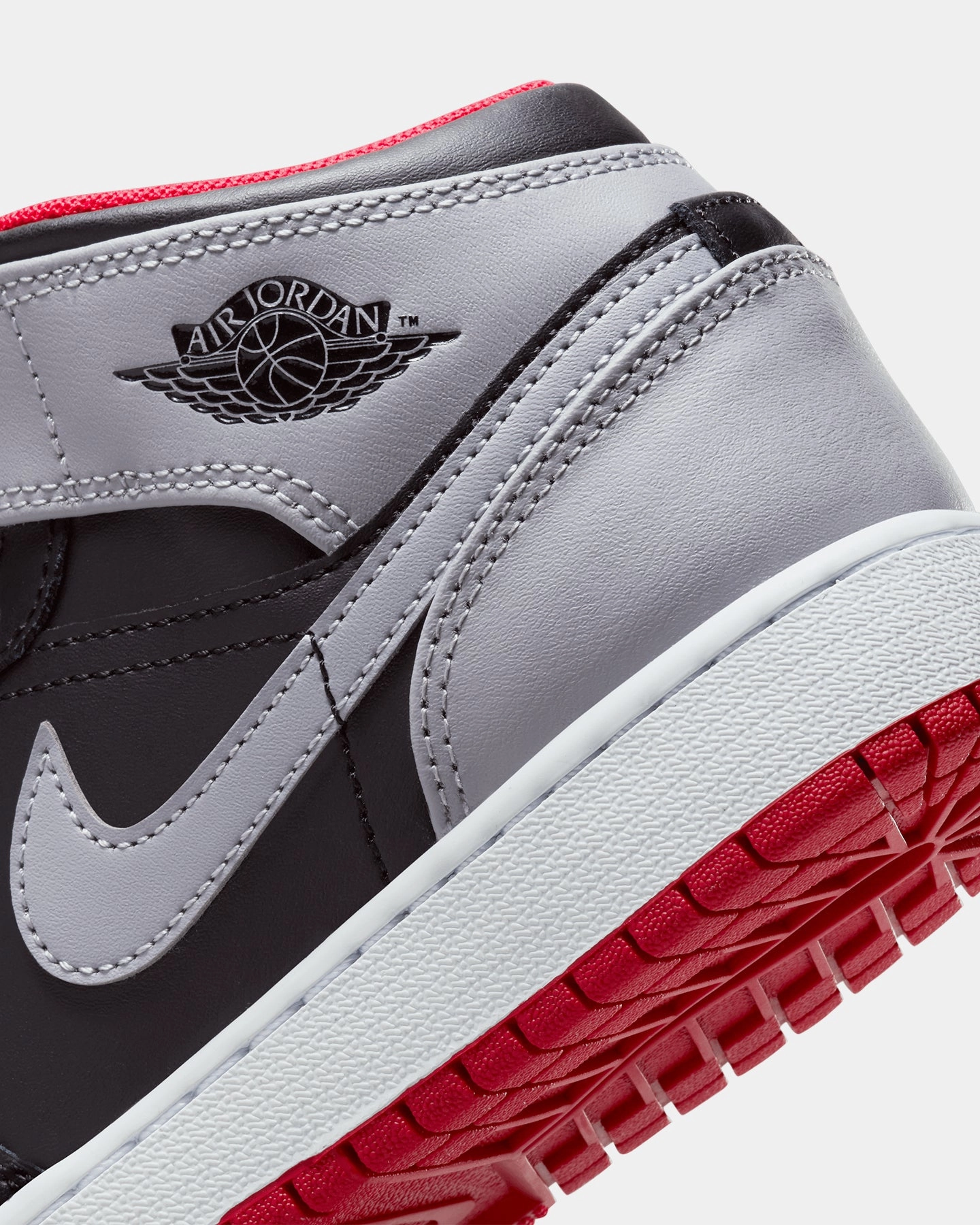 Jordan Kids' Air Jordan 1 Mid (GS) Black/Cement Grey