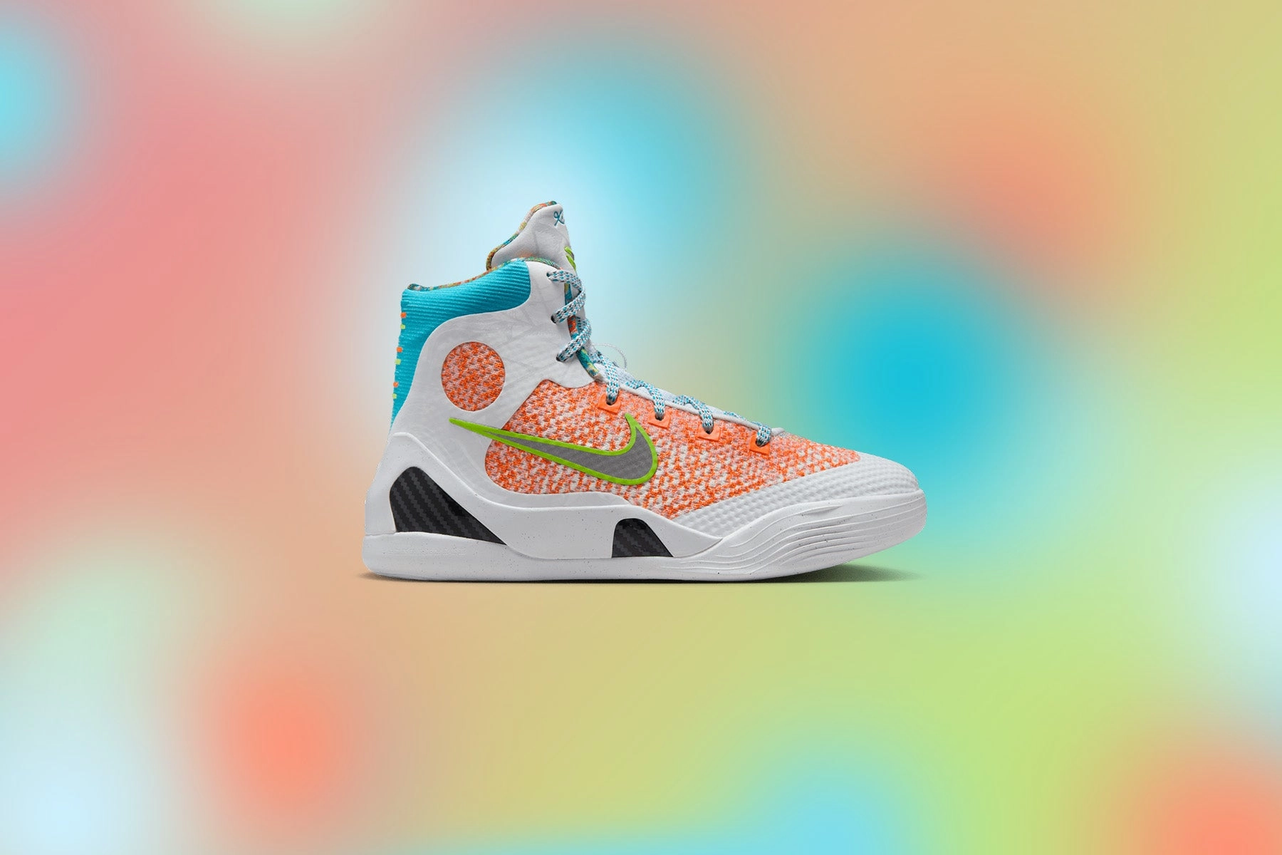 Kobe IX Elite High Protro 'What The Kobe?' (GS) - White/Chlorine Blue/Black