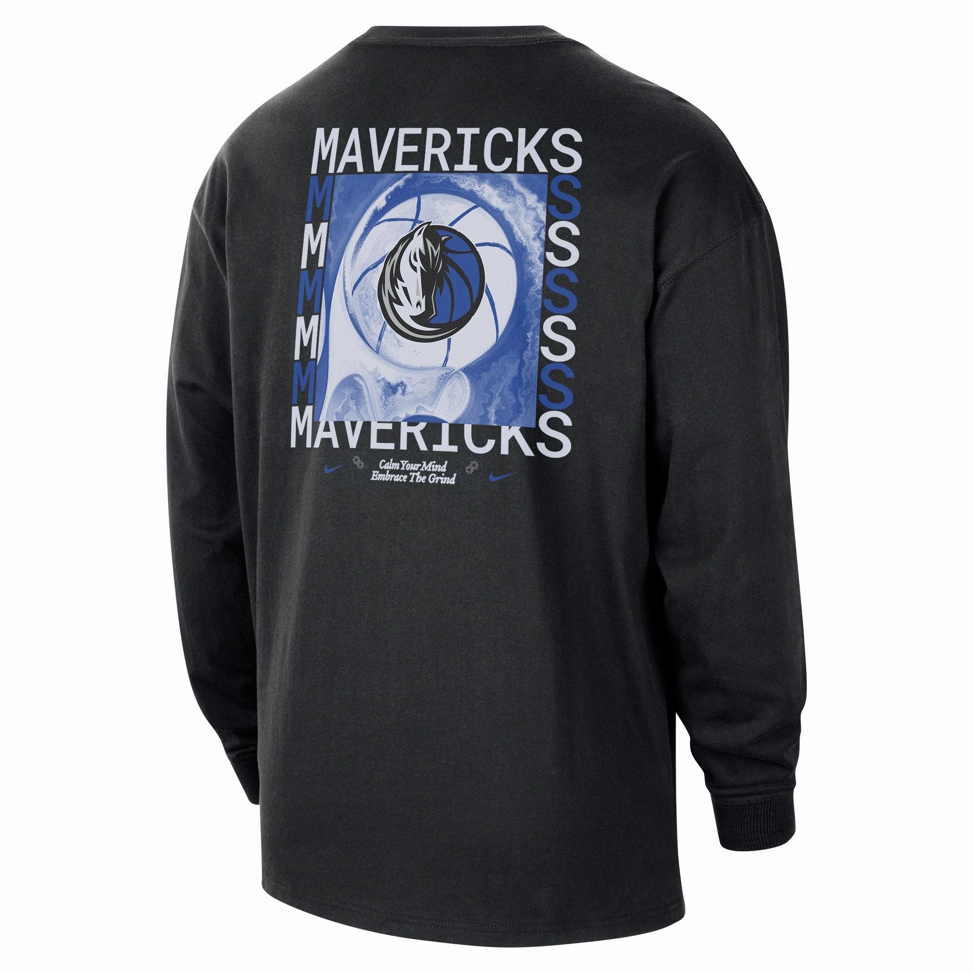 Men's Nike NBA Max90 Dallas Mavericks Long-Sleeve T-Shirt