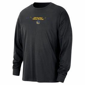 Men's Nike NBA Max90 Golden State Warriors Long-Sleeve T-Shirt