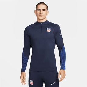 Men's Nike USA 1/4 Zip Strike Navy Drill Top