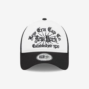 New Era | A-FRAME TRUCKER CAP  { WHITE