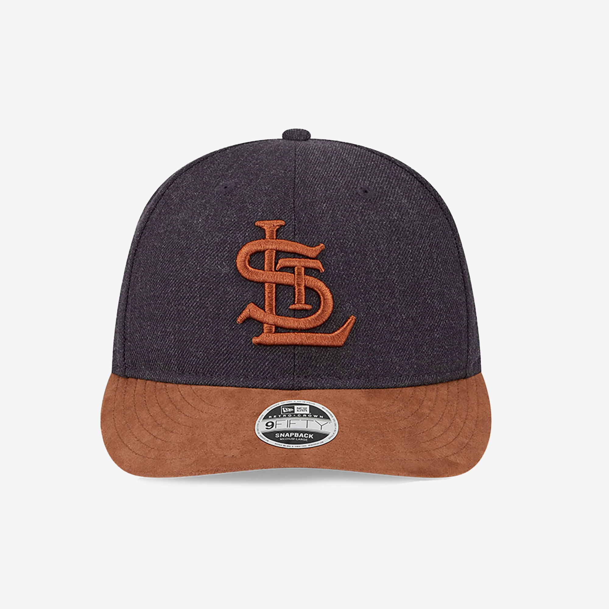 New Era | ST. LOUIS CARDINALS MLB TWO TONE NAVY RETRO CROWN 9FIFTY STRAPBACK CAP  { BLUE