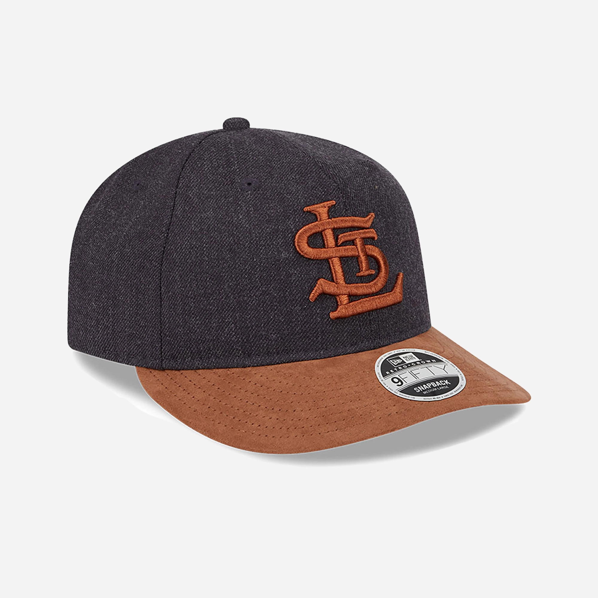 New Era | ST. LOUIS CARDINALS MLB TWO TONE NAVY RETRO CROWN 9FIFTY STRAPBACK CAP  { BLUE