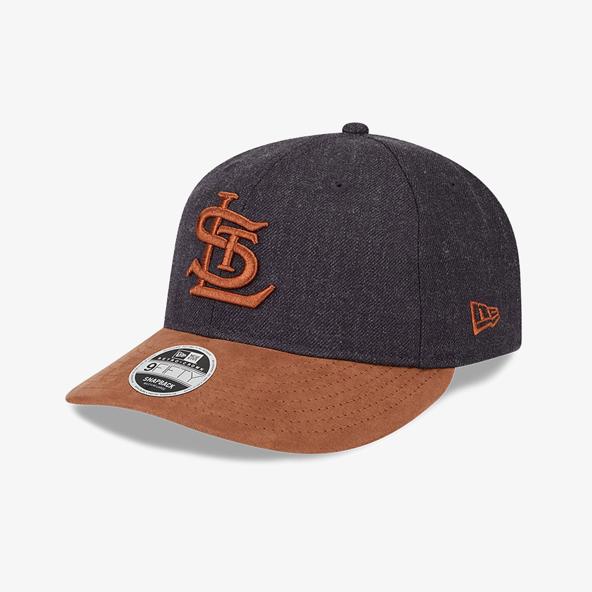 New Era | ST. LOUIS CARDINALS MLB TWO TONE NAVY RETRO CROWN 9FIFTY STRAPBACK CAP  { BLUE