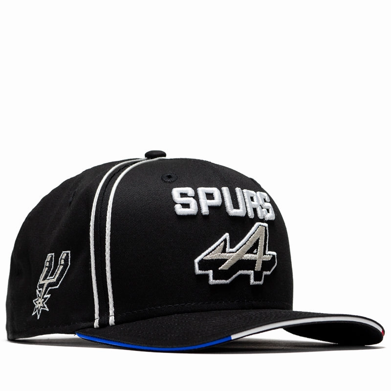 New Era Alpine x San Antonio Spurs Austin 9FIFTY Pre-Curve Snapback - Black