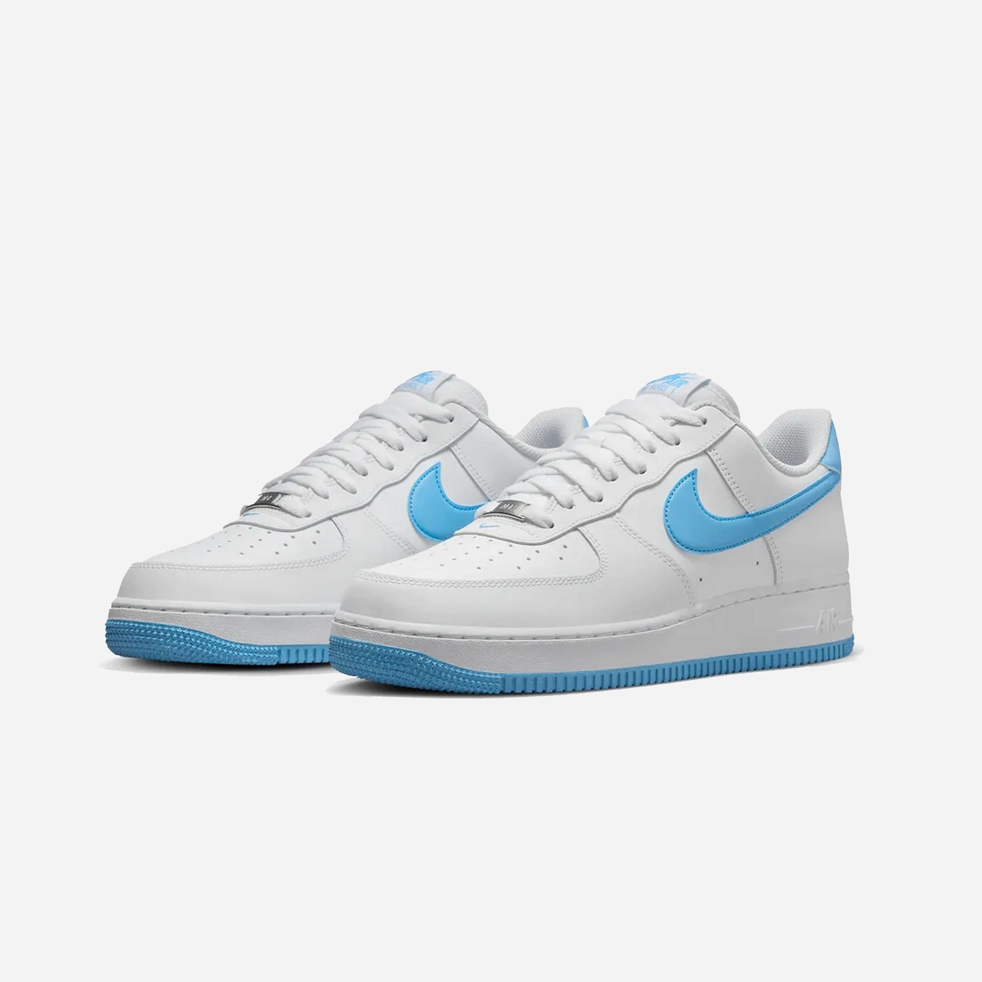 Nike | AIR FORCE 1 '07 { WHITE/AQUARIUS BLUE-WHITE