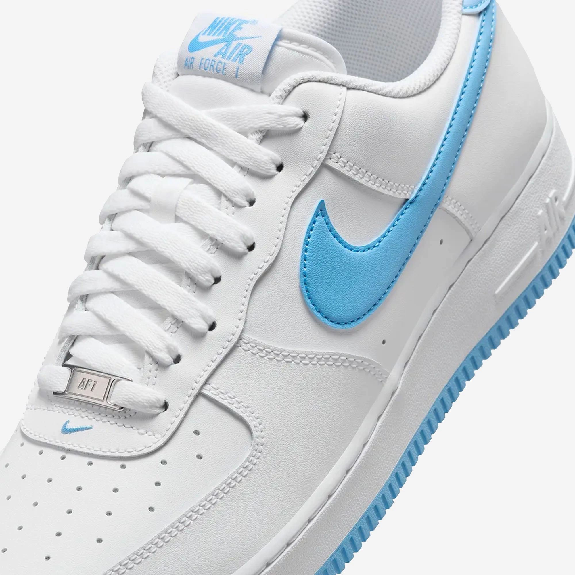 Nike | AIR FORCE 1 '07 { WHITE/AQUARIUS BLUE-WHITE