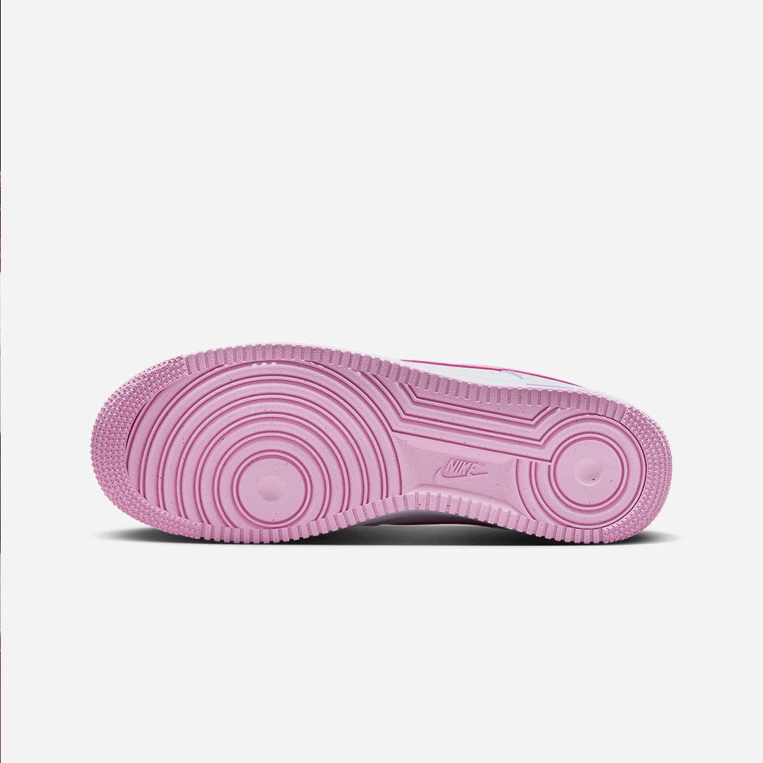 Nike | AIR FORCE 1 '07 { WHITE/PINK RISE-WHITE