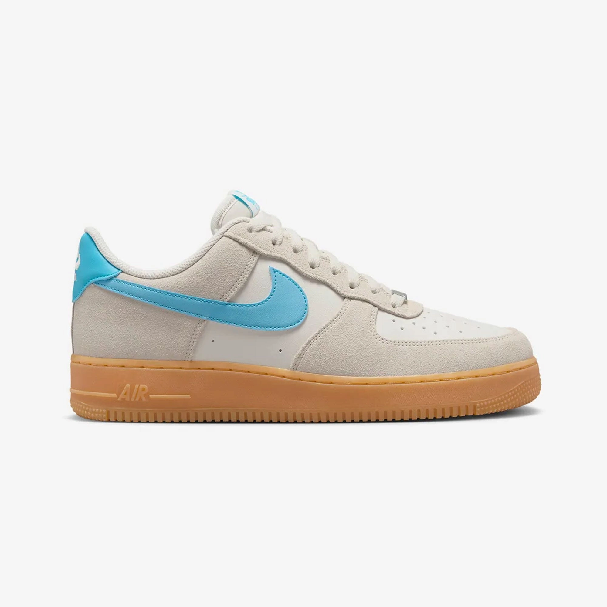 NIKE | AIR FORCE 1 '07 LV8 { PHANTOM/BALTIC BLUE-GUM YELLOW