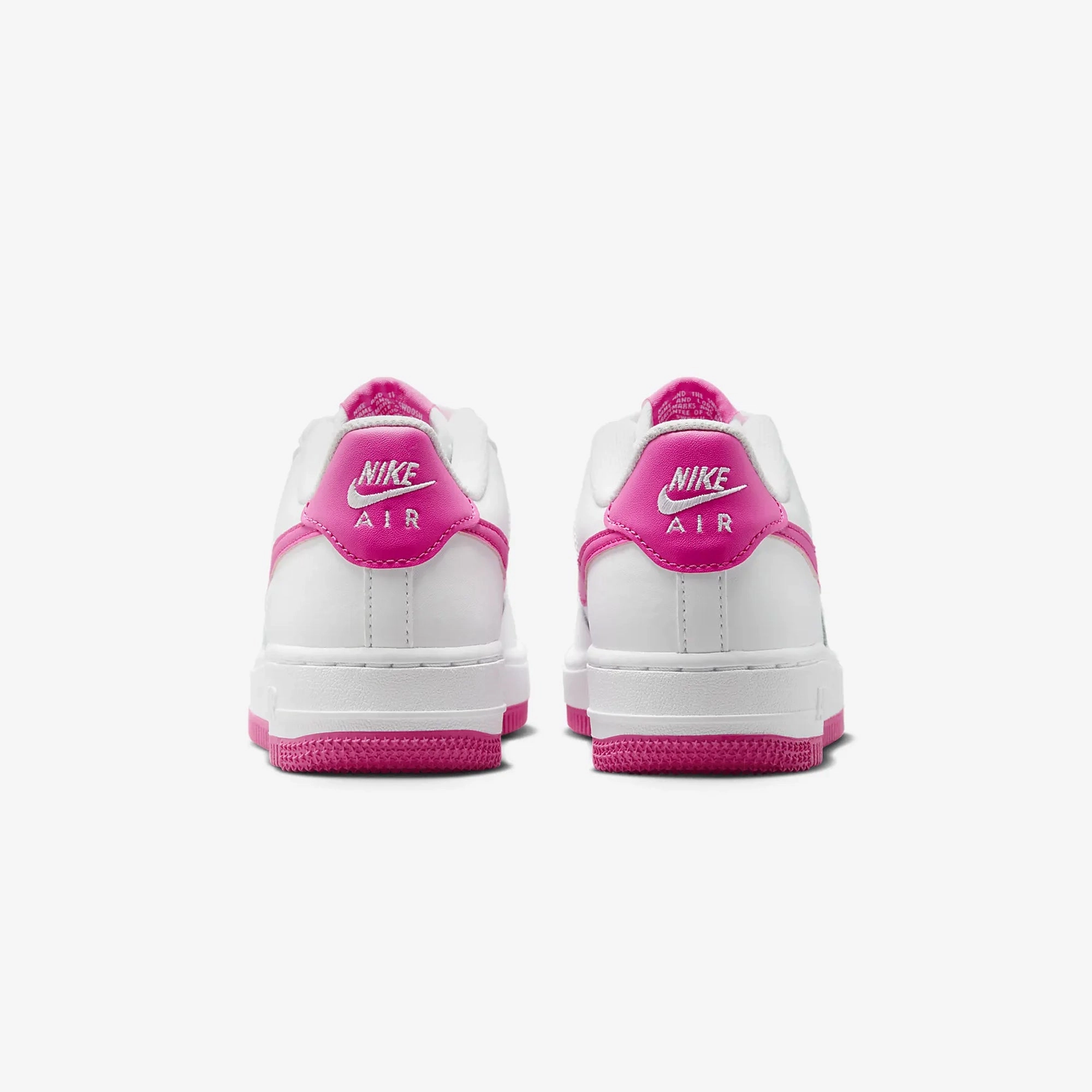 Nike | AIR FORCE 1 (GS)  { WHITE/LASER FUCHSIA