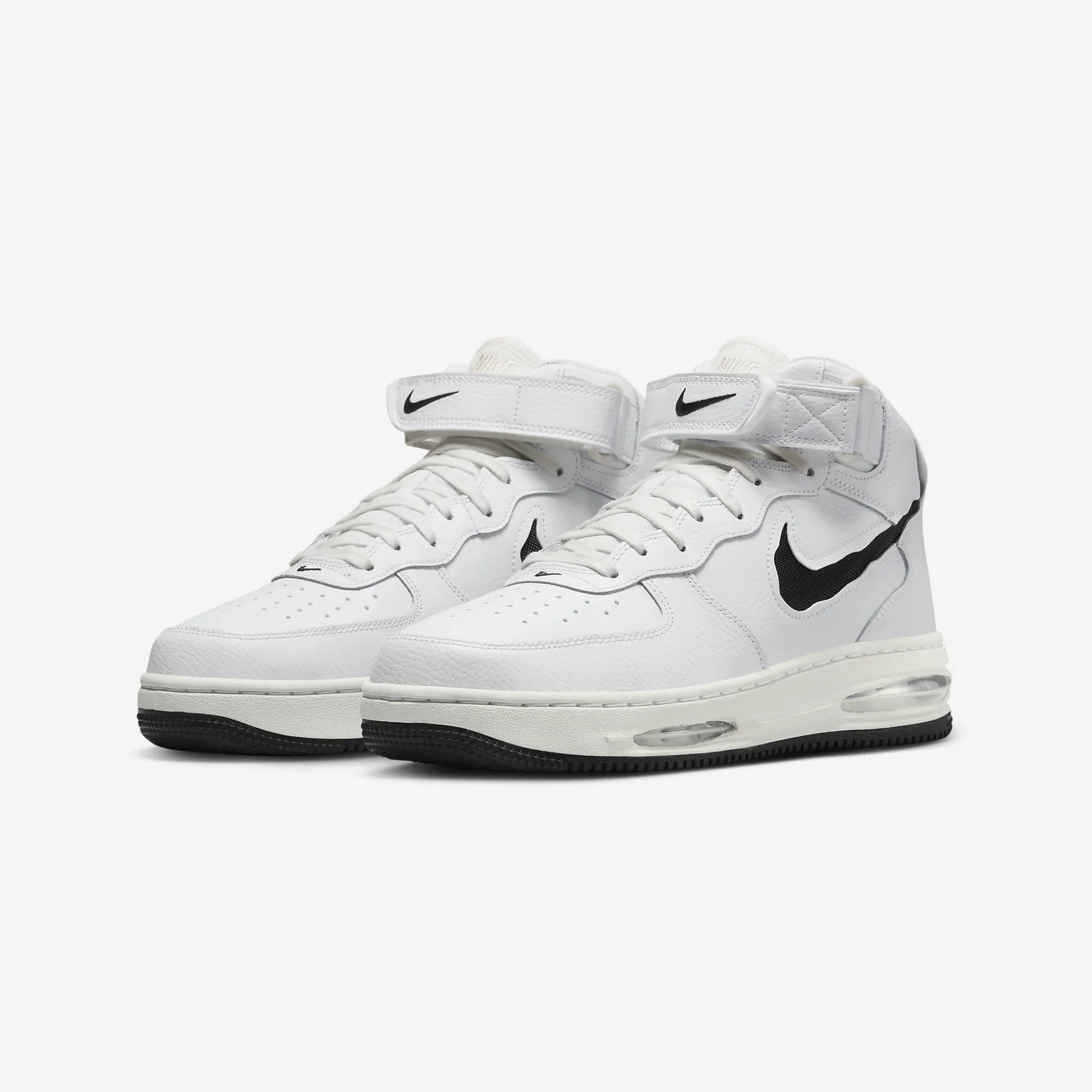 Nike | AIR FORCE 1 MID EVO  { SUMMIT WHITE/BLACK-SAIL