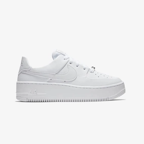 Nike | AIR FORCE 1 SAGE LOW  { WHITE/WHITE-WHITE
