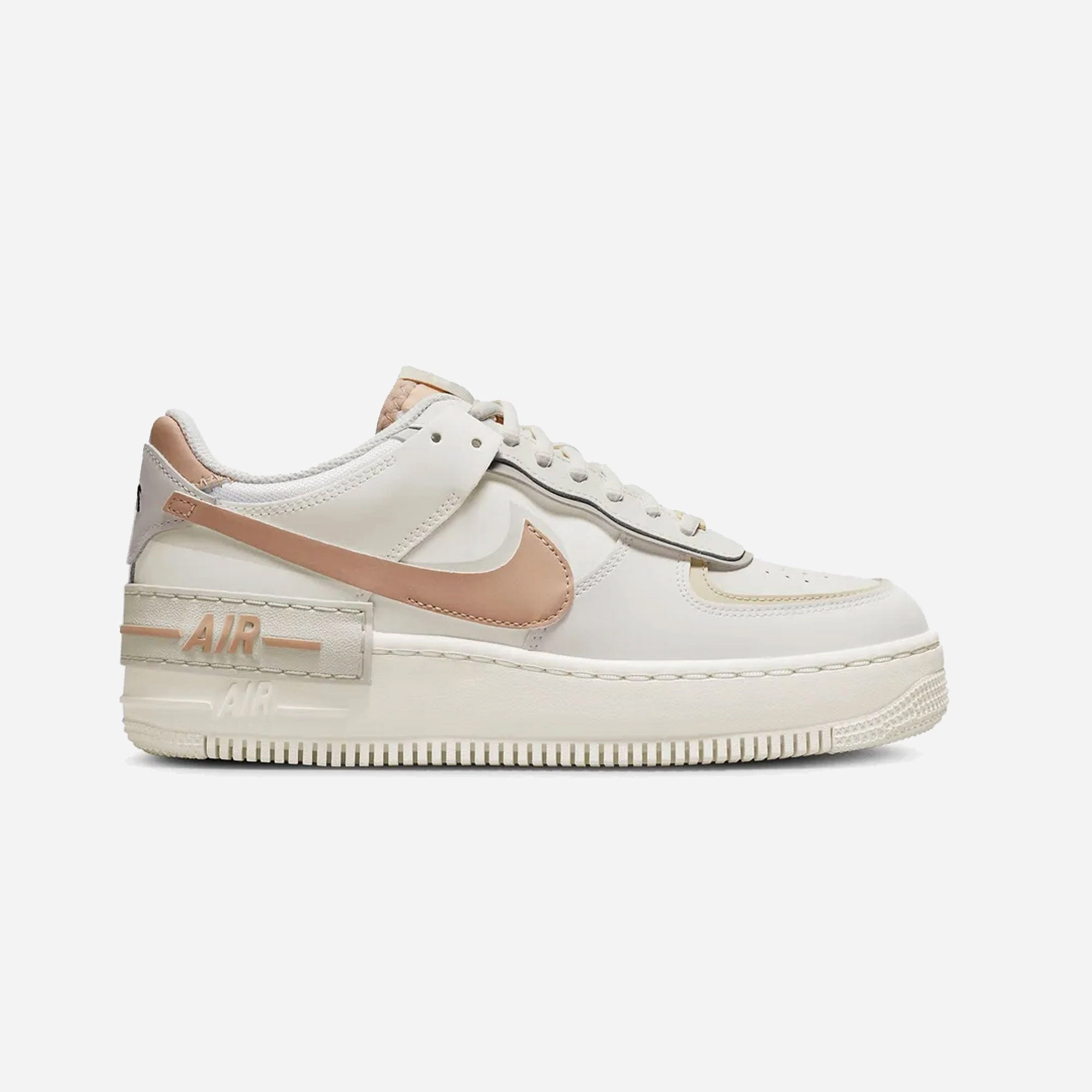 Nike | AIR FORCE 1 SHADOW  { SAIL/HEMP-FOSSIL-LIGHT BONE