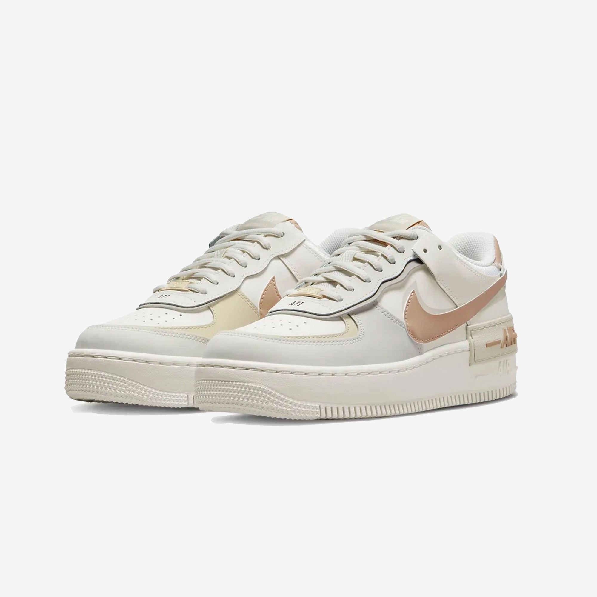 Nike | AIR FORCE 1 SHADOW  { SAIL/HEMP-FOSSIL-LIGHT BONE