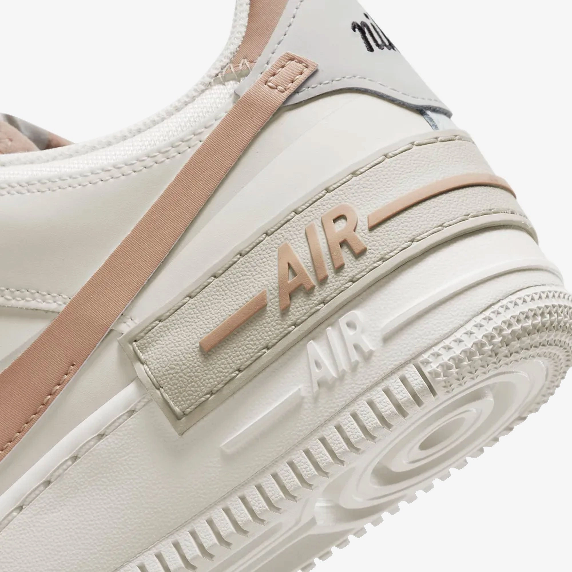 Nike | AIR FORCE 1 SHADOW  { SAIL/HEMP-FOSSIL-LIGHT BONE
