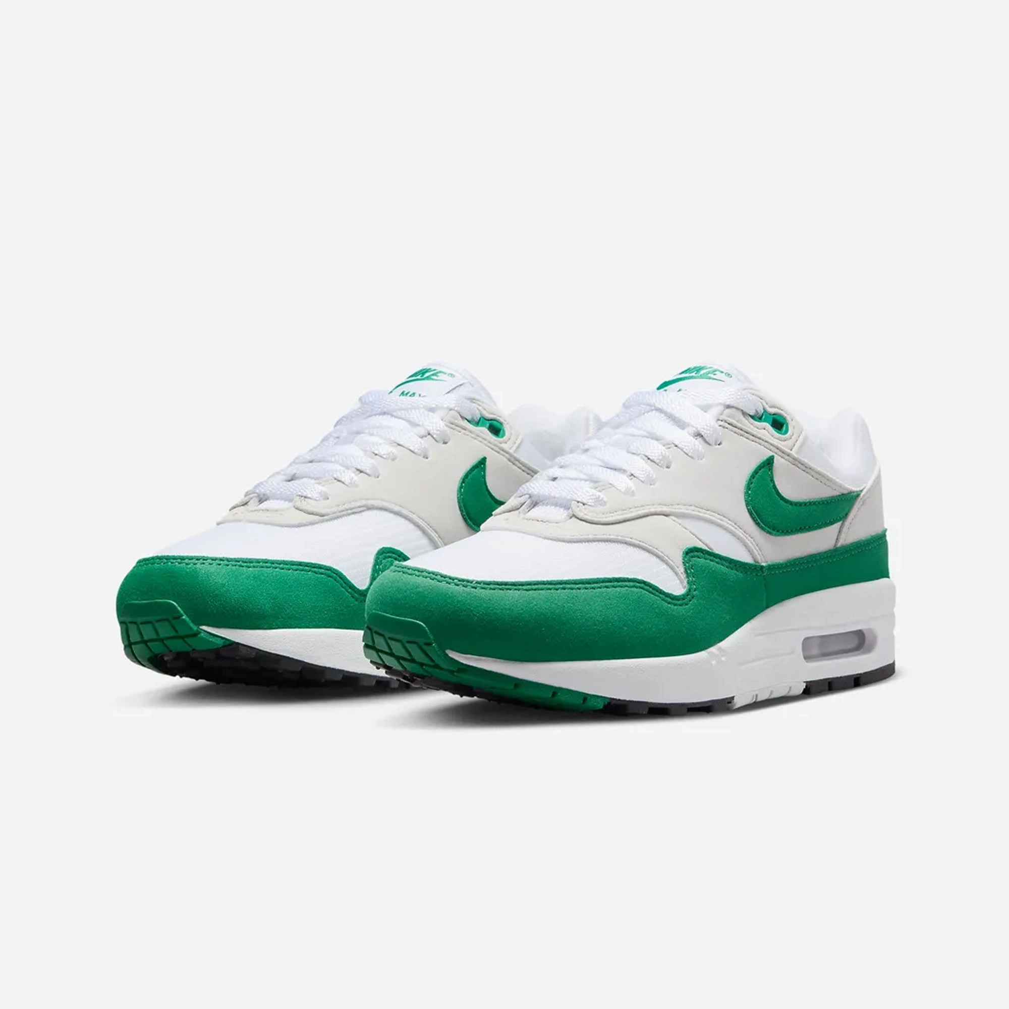 Nike | AIR MAX 1  { NEUTRAL GREY/MALACHITE-WHITE-BLACK