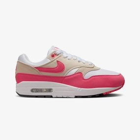 NIKE | AIR MAX 1 { WHITE/ASTER PINK-LT OREWOOD BRN-BLACK