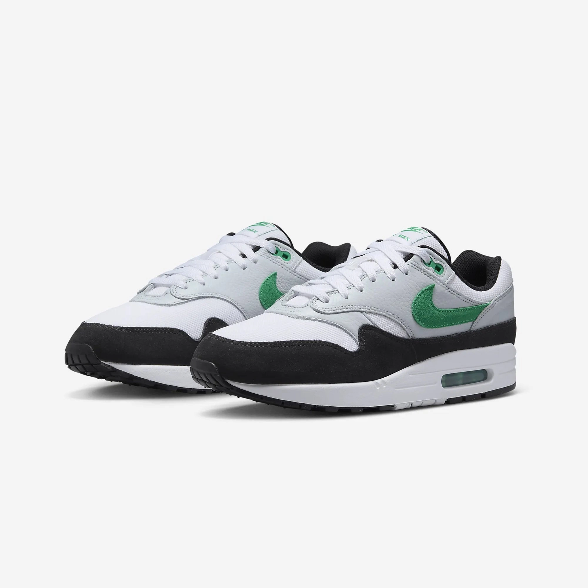 Nike | AIR MAX 1  { WHITE/STADIUM GREEN-PURE PLATINUM-BLACK