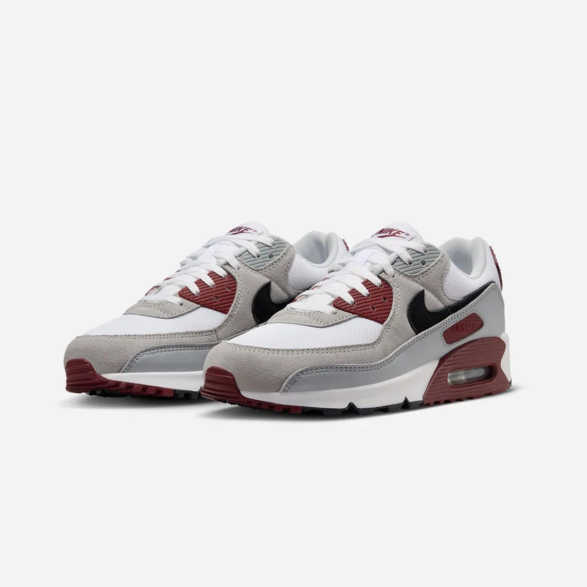 Nike | AIR MAX 90  { WHITE/BLACK-DARK TEAM RED-PURE PLATINUM