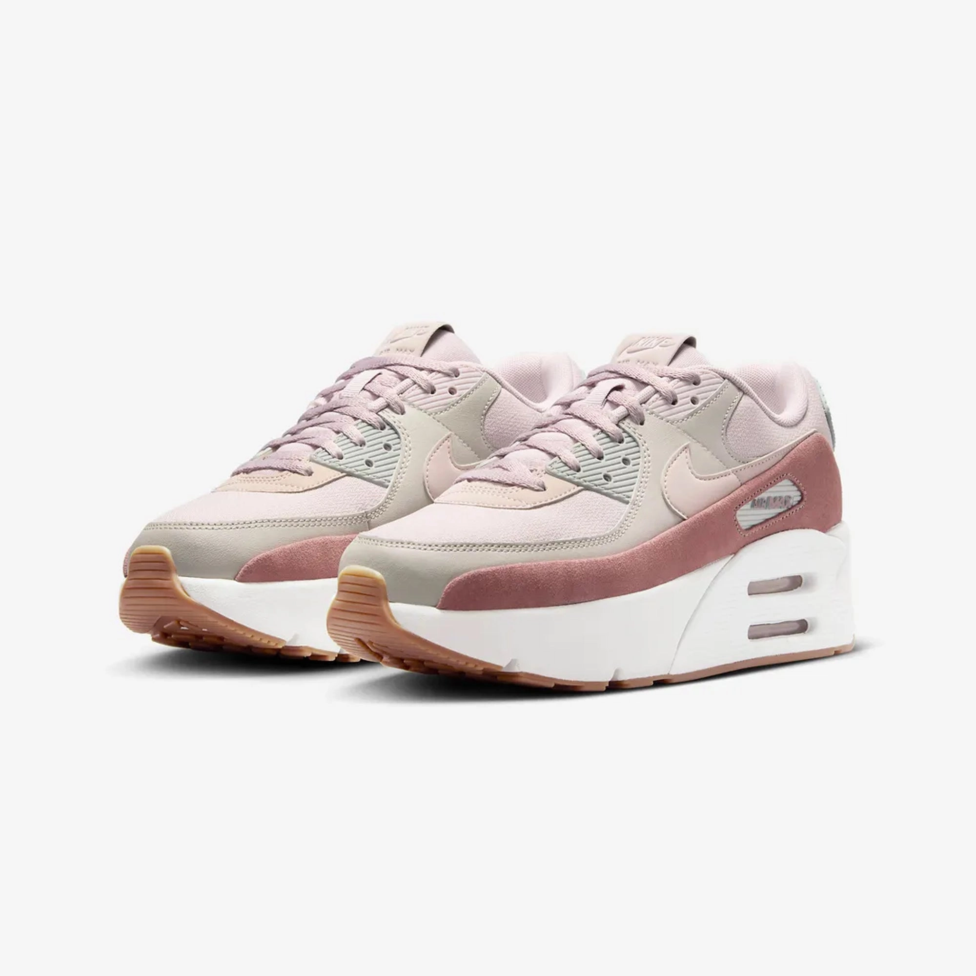Nike | AIR MAX 90 LV8  { LT IRON ORE/PLATINUM VIOLET-LIGHT PUMICE