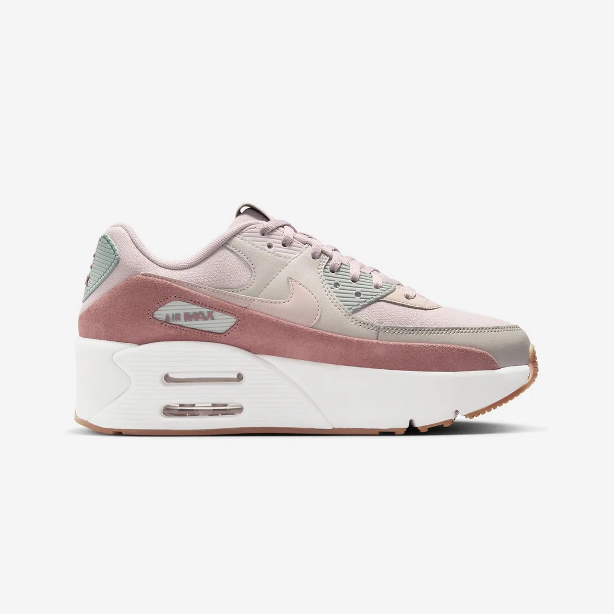 Nike | AIR MAX 90 LV8  { LT IRON ORE/PLATINUM VIOLET-LIGHT PUMICE