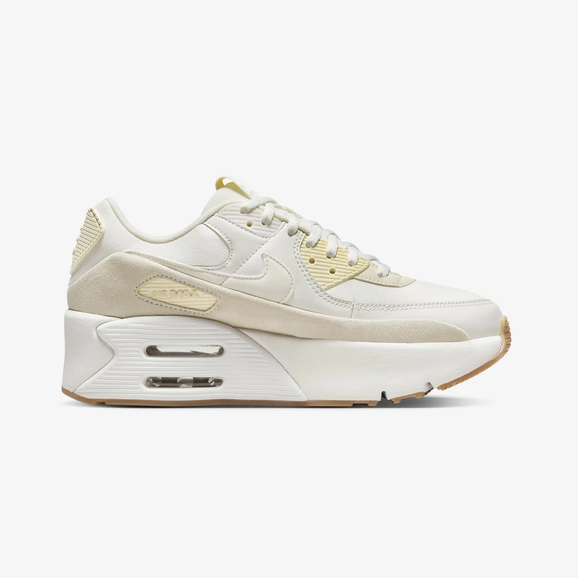 NIKE | AIR MAX 90 LV8 { SAIL/SAIL-PHANTOM-LT OREWOOD BRN