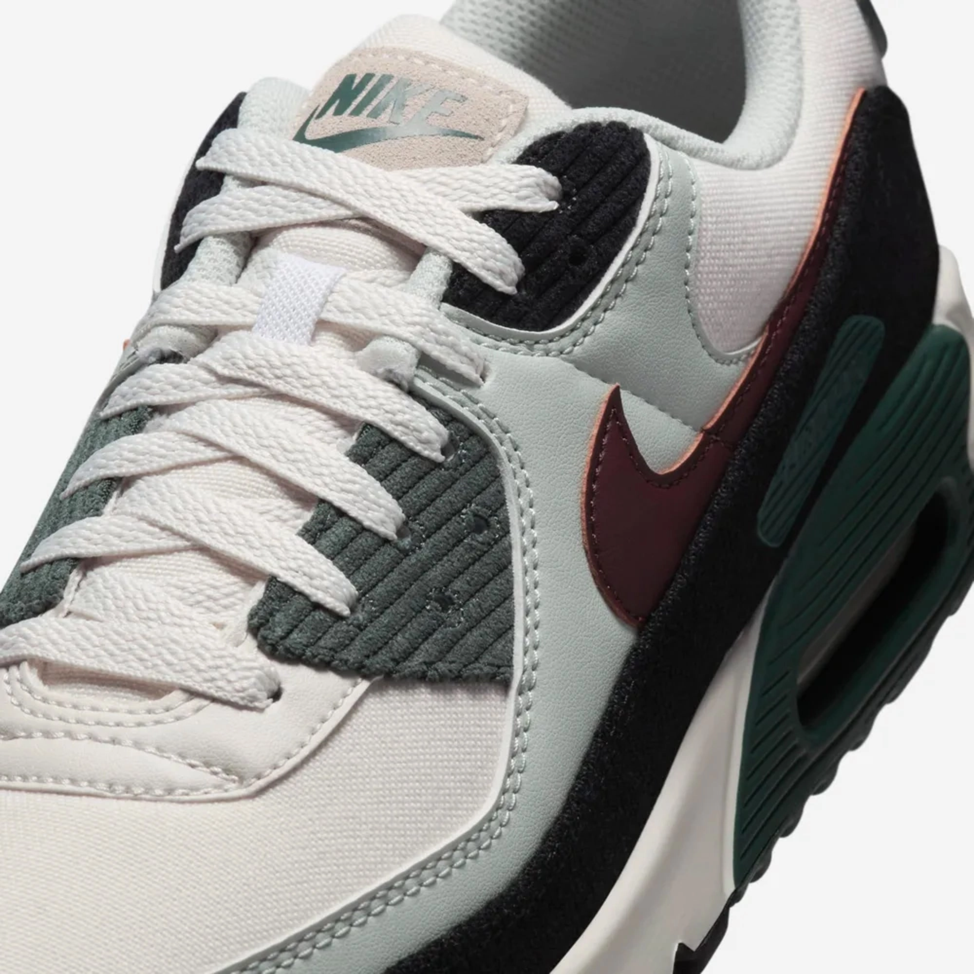 NIKE | AIR MAX 90 PRM { PHANTOM/BURGUNDY CRUSH-VINTAGE GREEN