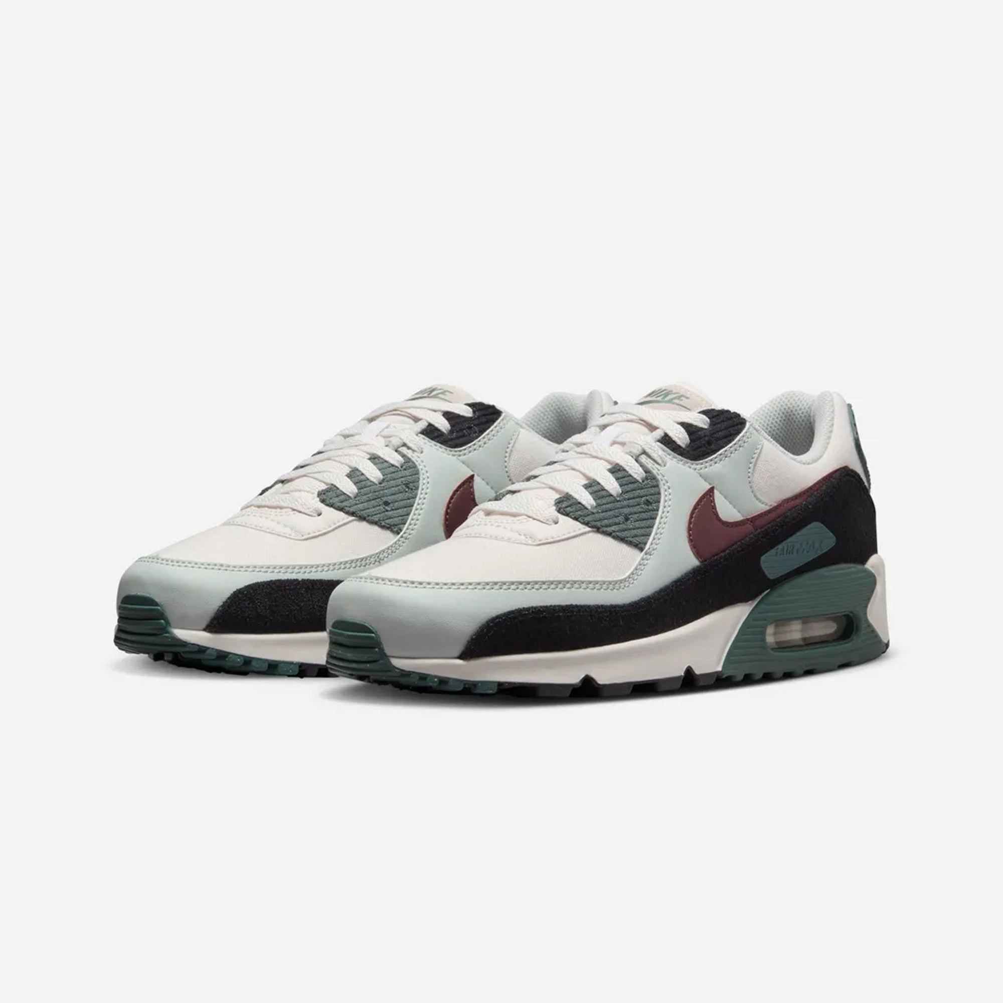 NIKE | AIR MAX 90 PRM { PHANTOM/BURGUNDY CRUSH-VINTAGE GREEN