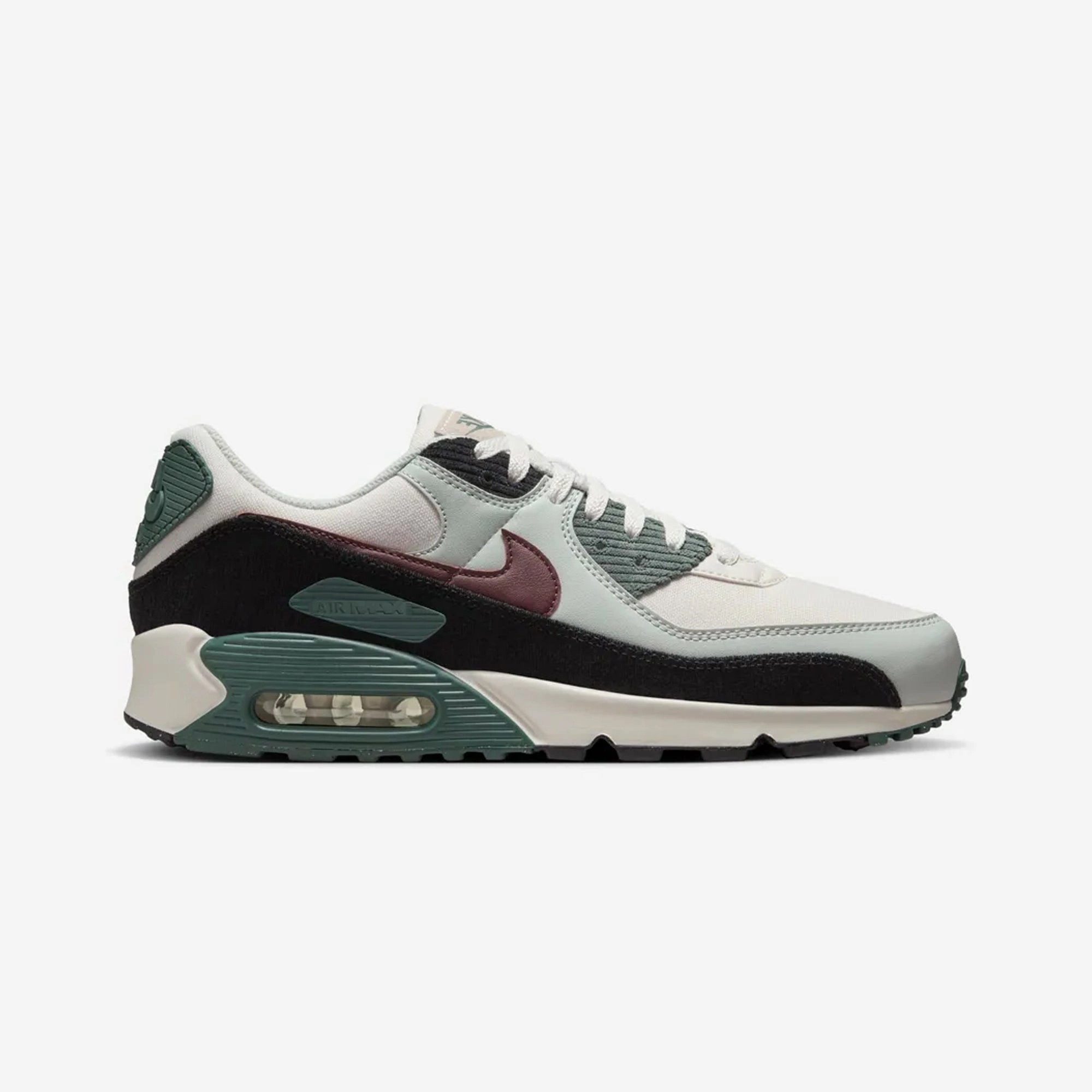 NIKE | AIR MAX 90 PRM { PHANTOM/BURGUNDY CRUSH-VINTAGE GREEN
