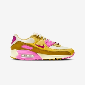 Nike | AIR MAX 90 SE  { COCONUT MILK/PLAYFUL PINK-SATURN GOLD