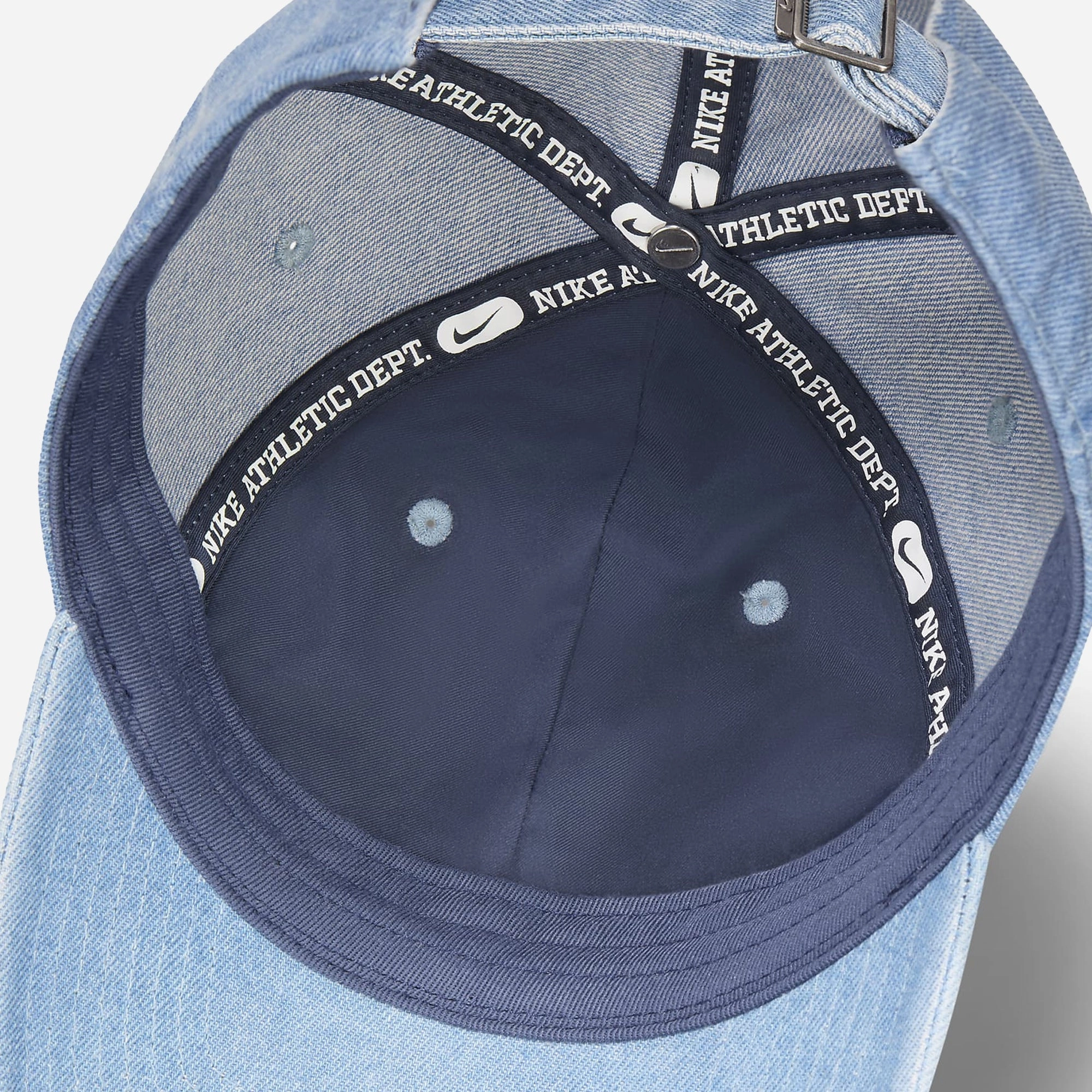 NIKE | CLUB UNSTRUCTURED DENIM CAP { AEGEAN STORM/THUNDER BLUE/WHITE