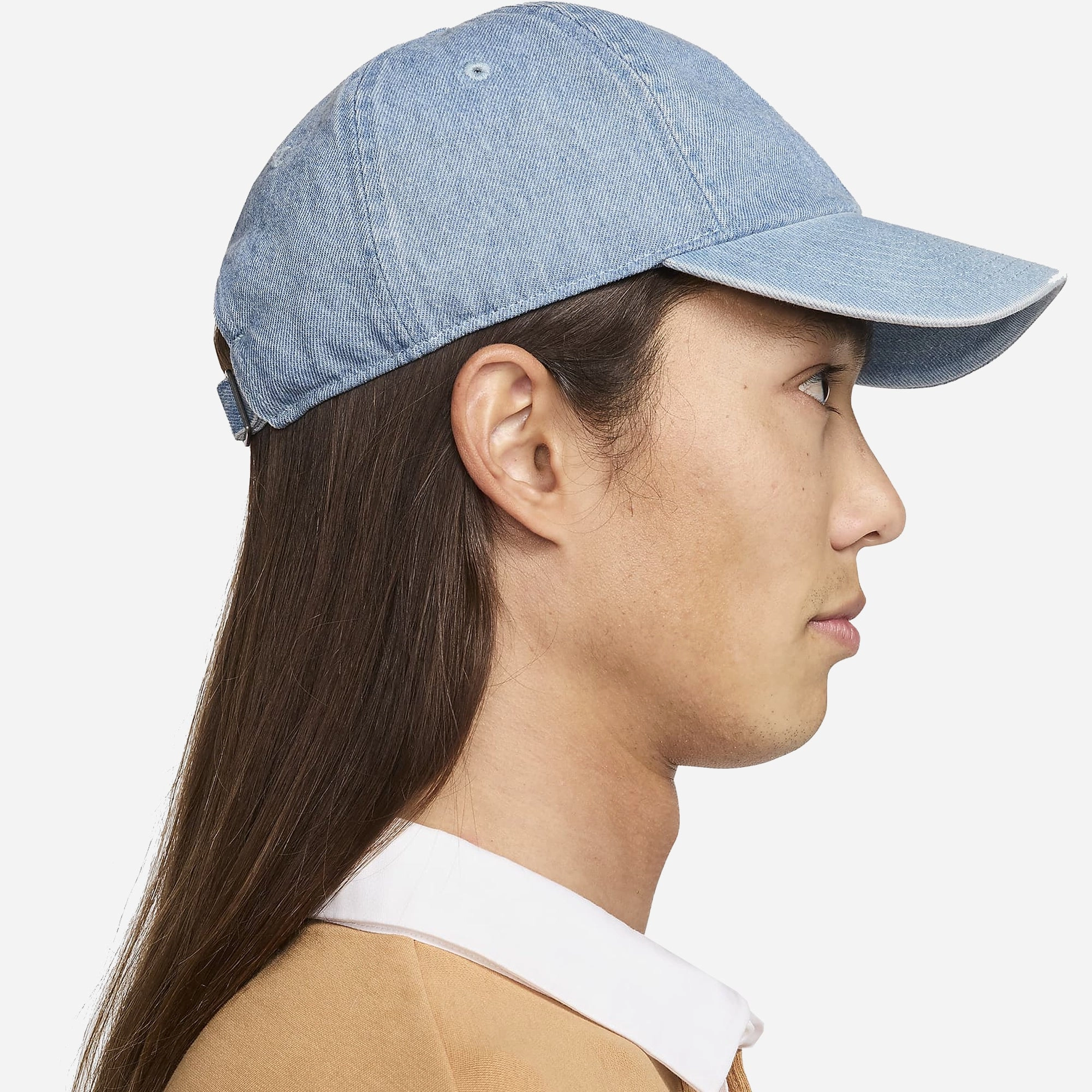 NIKE | CLUB UNSTRUCTURED DENIM CAP { AEGEAN STORM/THUNDER BLUE/WHITE