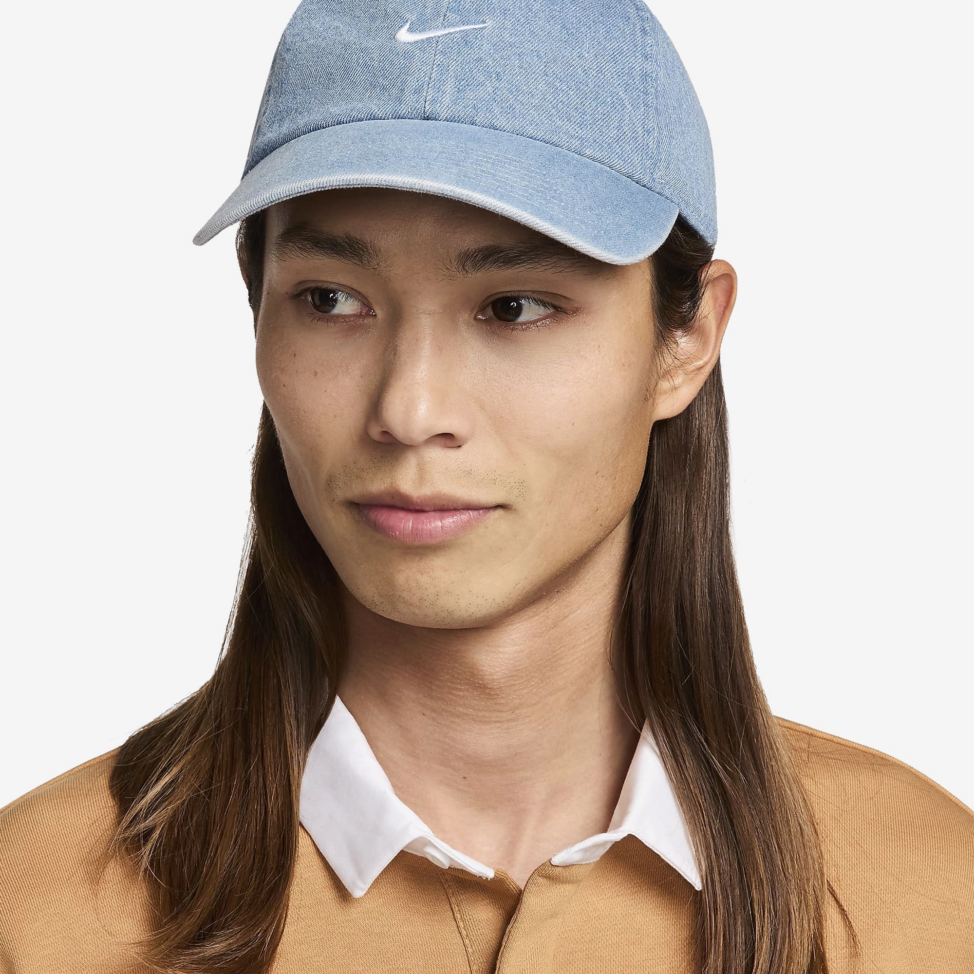 NIKE | CLUB UNSTRUCTURED DENIM CAP { AEGEAN STORM/THUNDER BLUE/WHITE
