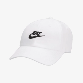 Nike | CLUB UNSTRUCTURED FUTURA WASH CAP  { WHITE/BLACK