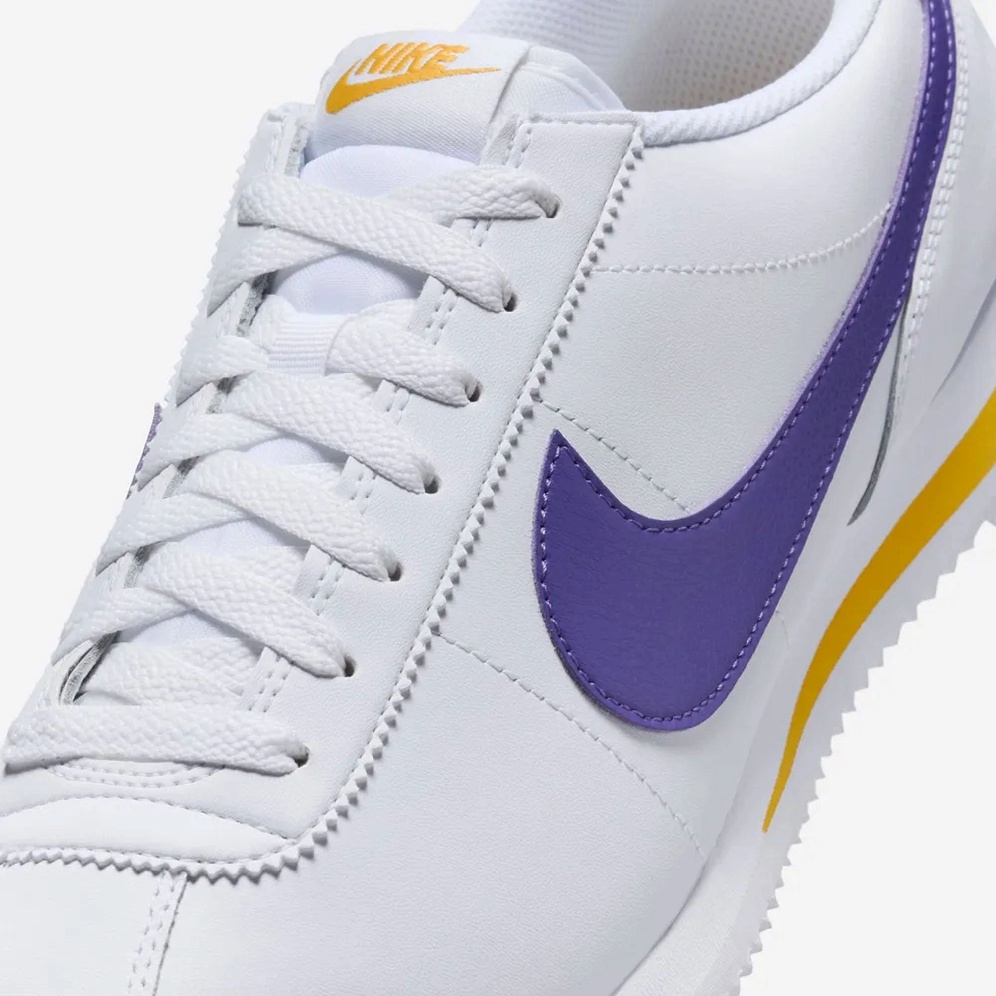 NIKE | CORTEZ { WHITE/VARSITY PURPLE-VARSITY MAIZE