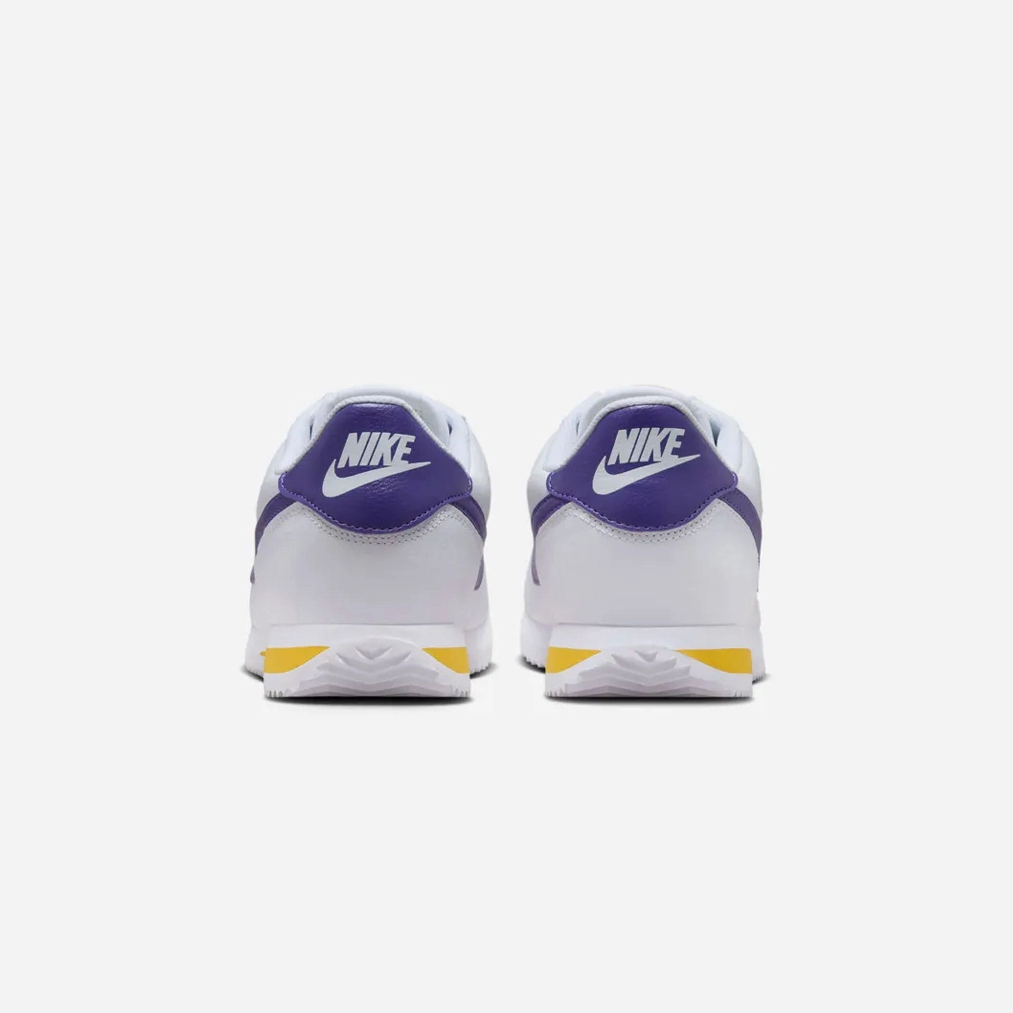 NIKE | CORTEZ { WHITE/VARSITY PURPLE-VARSITY MAIZE