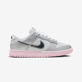 NIKE | DUNK LOW LX {  PHOTON DUST/METALLIC SILVER-PINK FOAM