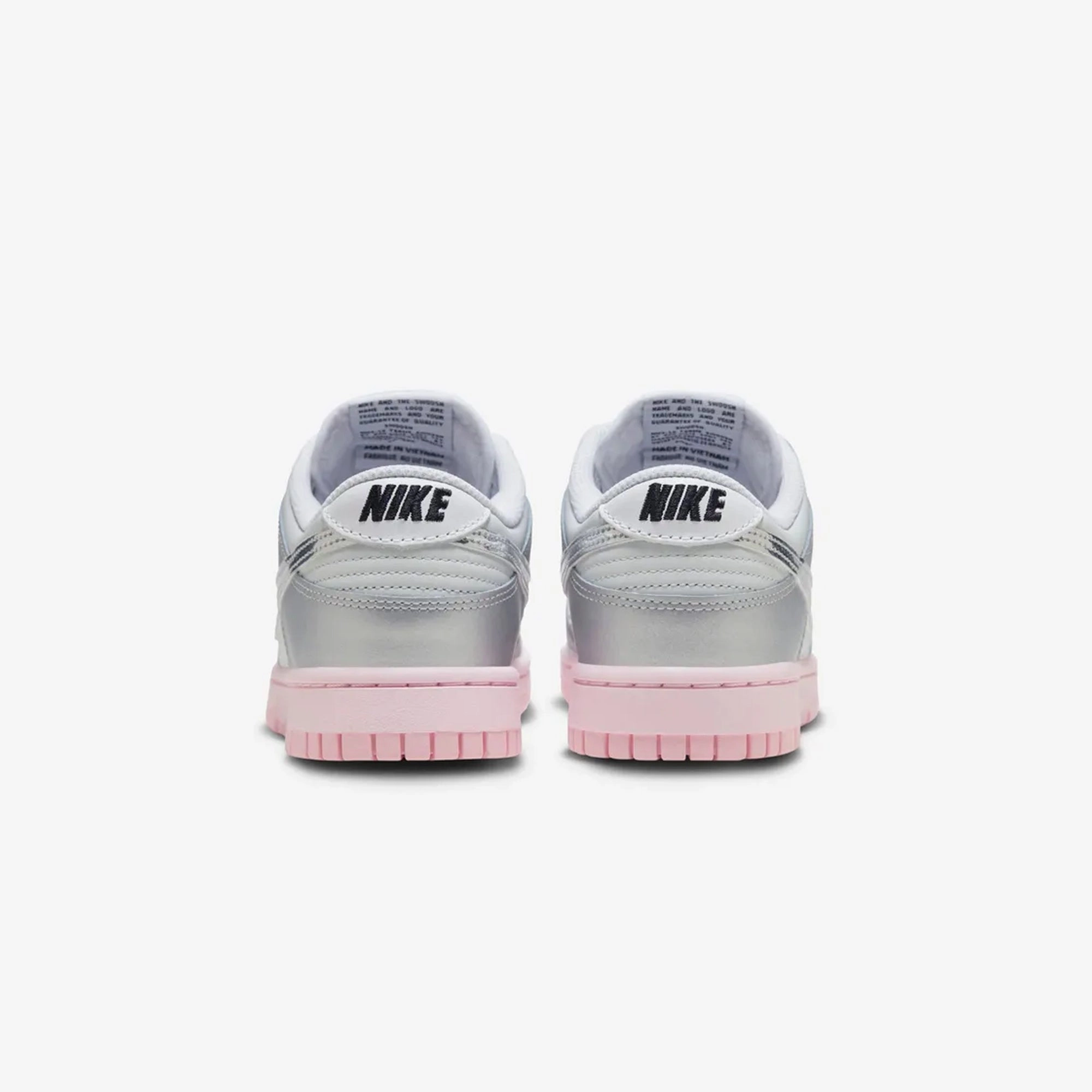 NIKE | DUNK LOW LX {  PHOTON DUST/METALLIC SILVER-PINK FOAM
