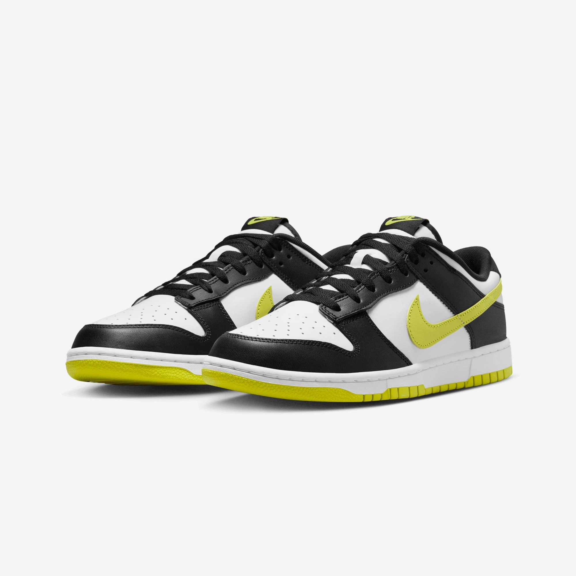 NIKE | DUNK LOW RETRO { WHITE/BRIGHT CACTUS-BLACK