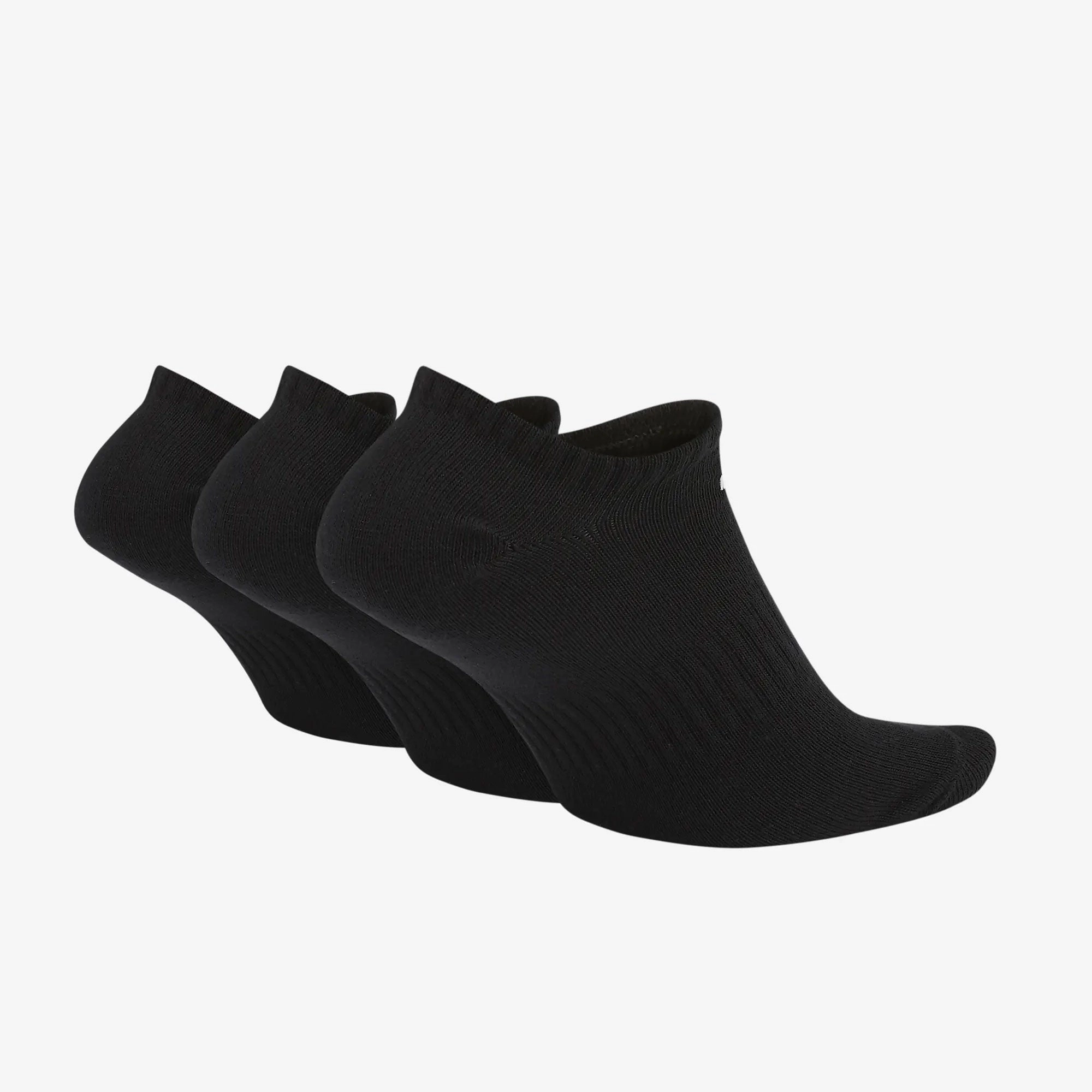 NIKE | EVERYDAY LIGHTWEIGHT NO-SHOW (3 PAIRS) { BLACK/WHITE