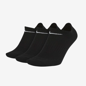 NIKE | EVERYDAY LIGHTWEIGHT NO-SHOW (3 PAIRS) { BLACK/WHITE